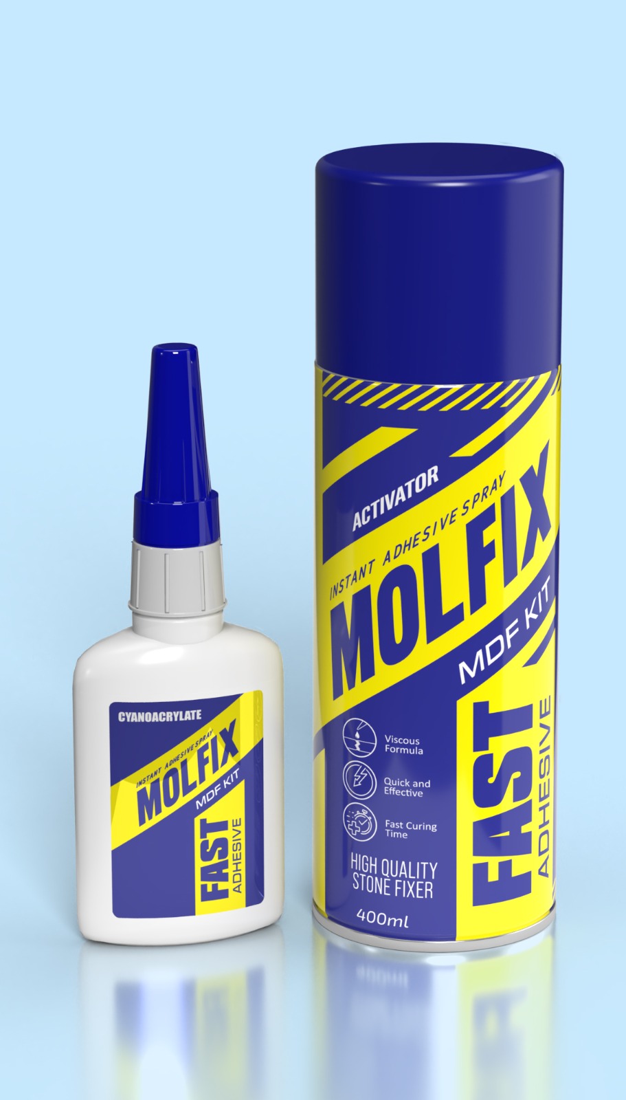 چسب 123 ام دی اف و سنگ مولفیکس